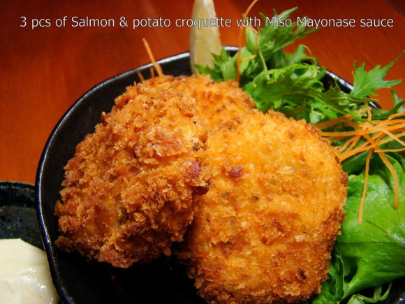 Salmon Potato croquette - TANTO Japanese Dining