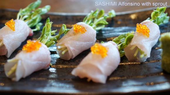 Sashimi Alfonsino with sprout  - TANTO Japanese Dining Auckland