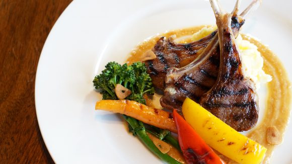 MISO marinated lamb chops with spring vegetables - TANTO Japanese Dining - Japanese Restaurant Auckland