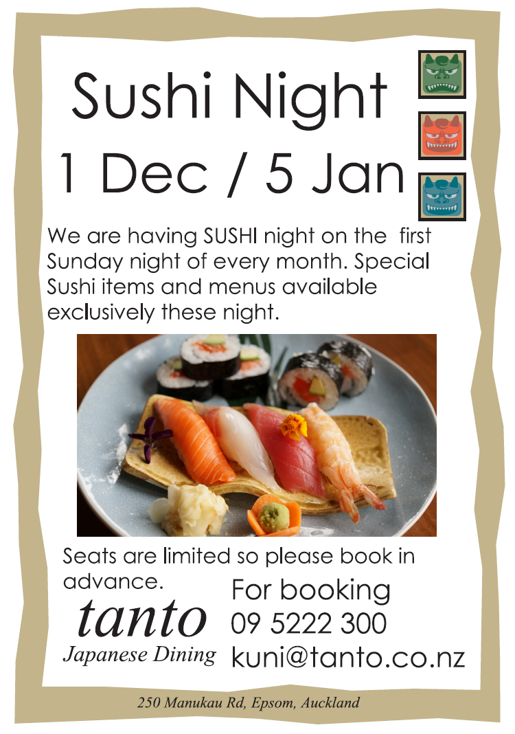 Sushi night 4 - 1st of December