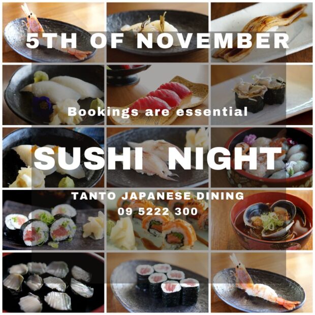 November sushi night Sunday 5th